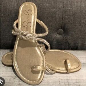 Jessica Simpson gold sandals size 7